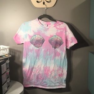 Tie-dye mermaid shirt